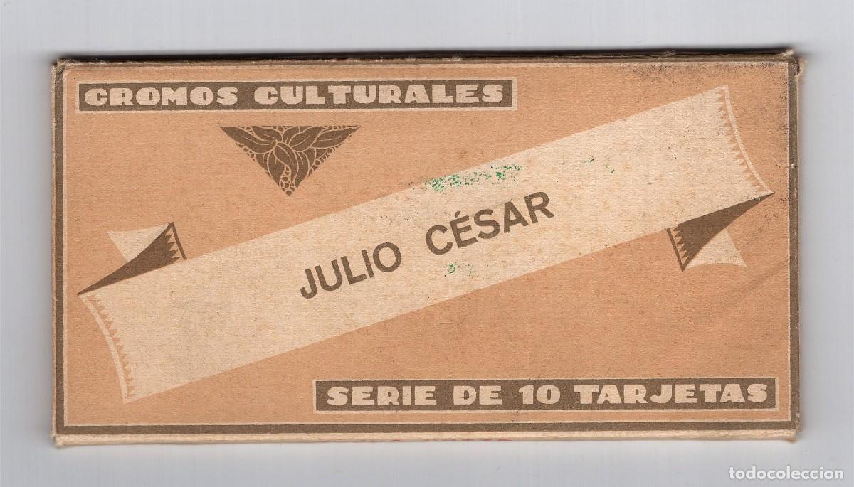 Coleccionismo Cromos antiguos: Julio C&eacute;sar. Cromos Culturales - Ediciones Barsal (serie completa de 10 cromos/tarjetas)