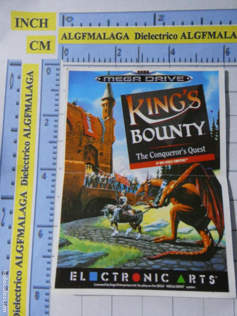 Coleccionismo Cromos antiguos: CROMO CROMITO DE DULCES BOLLYCAO. SERIE VIDEOJUEGOS SEGA MEGA DRIVE 14 KING'S BOUNTY
