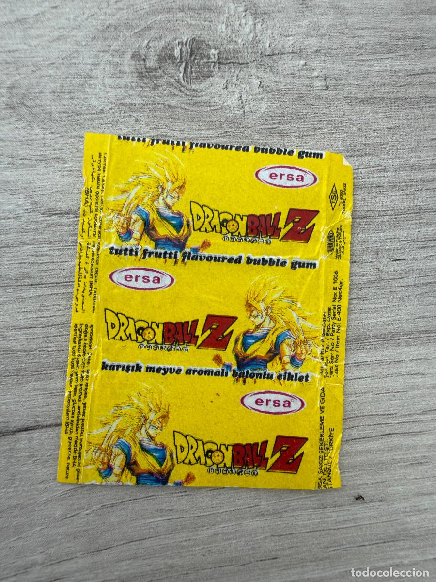 Coleccionismo Cromos antiguos: Envoltorio chicle Dragon Ball Z de Ersa