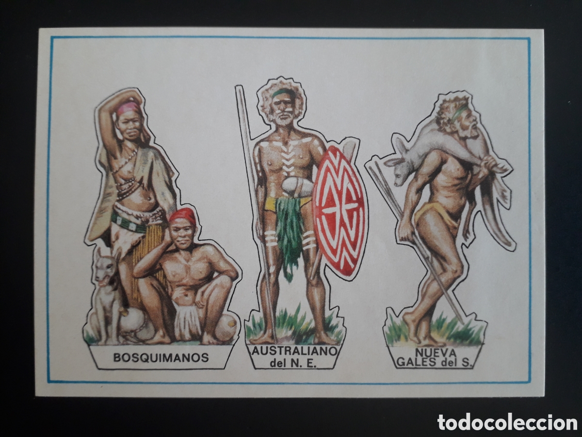 Coleccionismo Cromos antiguos: RECORTABLE. HOMBRES RAZAS Y COSTUMBRES RUIZ ROMERO 1972 SIN PEGAR. PEDIDO M&Iacute;NIMO 3&euro;