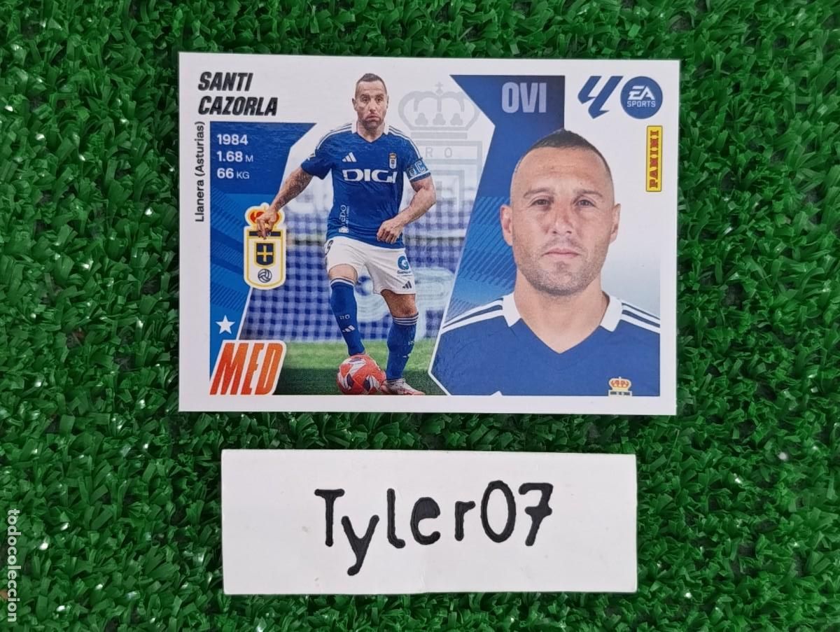 Coleccionismo Cromos antiguos: SANTI CAZORLA OVIEDO 14 LIGA ESTE 2025 2026 25 26