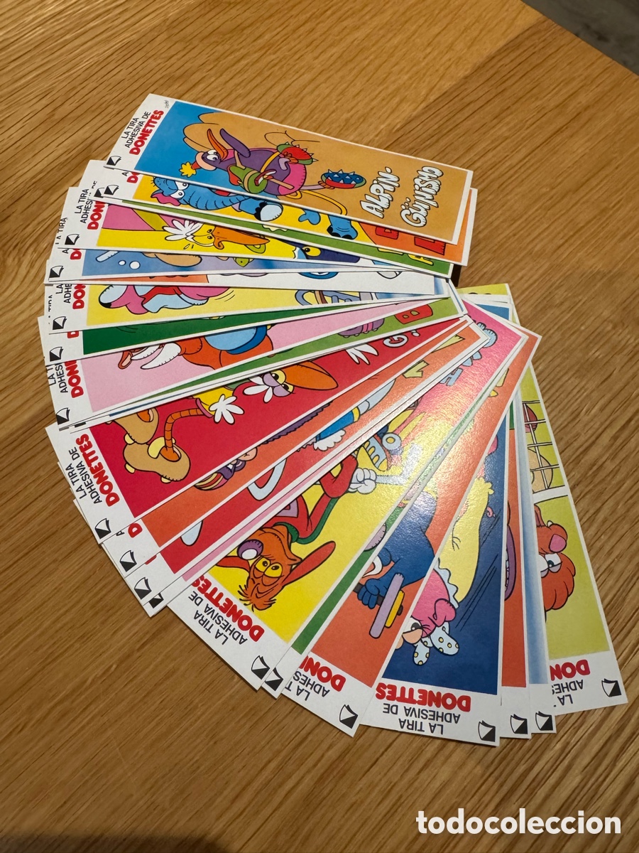 Coleccionismo Cromos antiguos: La Tira Adhesiva de Donettes (completa)