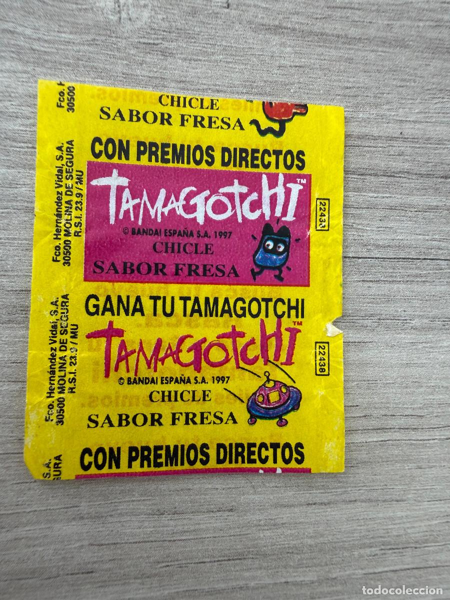 Coleccionismo Cromos antiguos: Envoltorio chicle Tamagotchi de Vidal