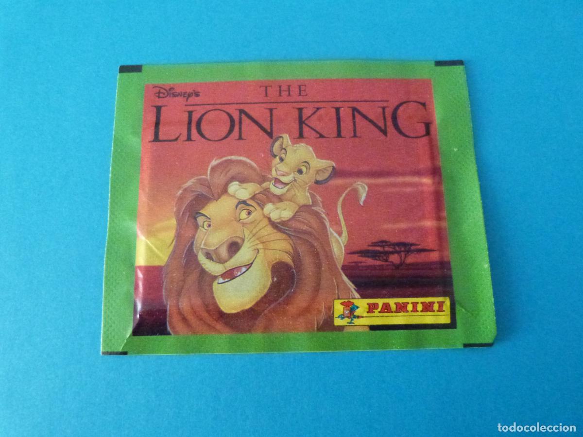 Coleccionismo Cromos antiguos: SOBRE DE CROMOS SIN ABRIR DE EL REY LEON DE PANINI