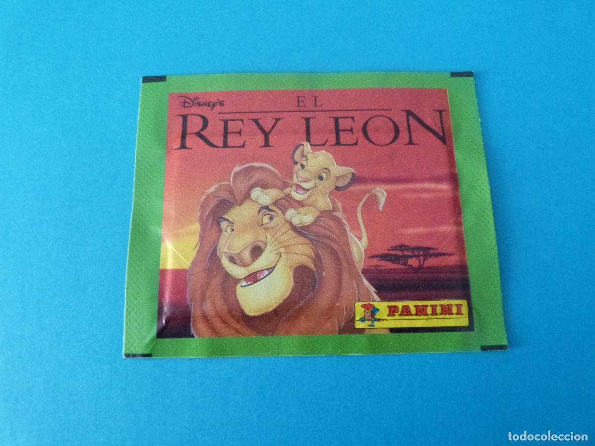 Coleccionismo Cromos antiguos: SOBRE DE CROMOS SIN ABRIR DE EL REY LEON DE PANINI