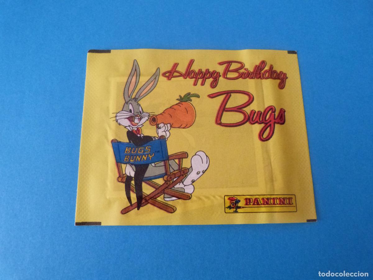 Coleccionismo Cromos antiguos: SOBRE DE CROMOS SIN ABRIR DE HAPPY BIRTHDAY BUGS DE PANINI