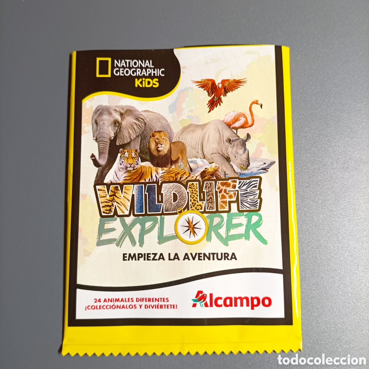 Coleccionismo Cromos antiguos: SOBRE VACIO. NATIONAL GEOGRAPHIC KIDS. WILDLIFE EXPLORER. ALCAMPO