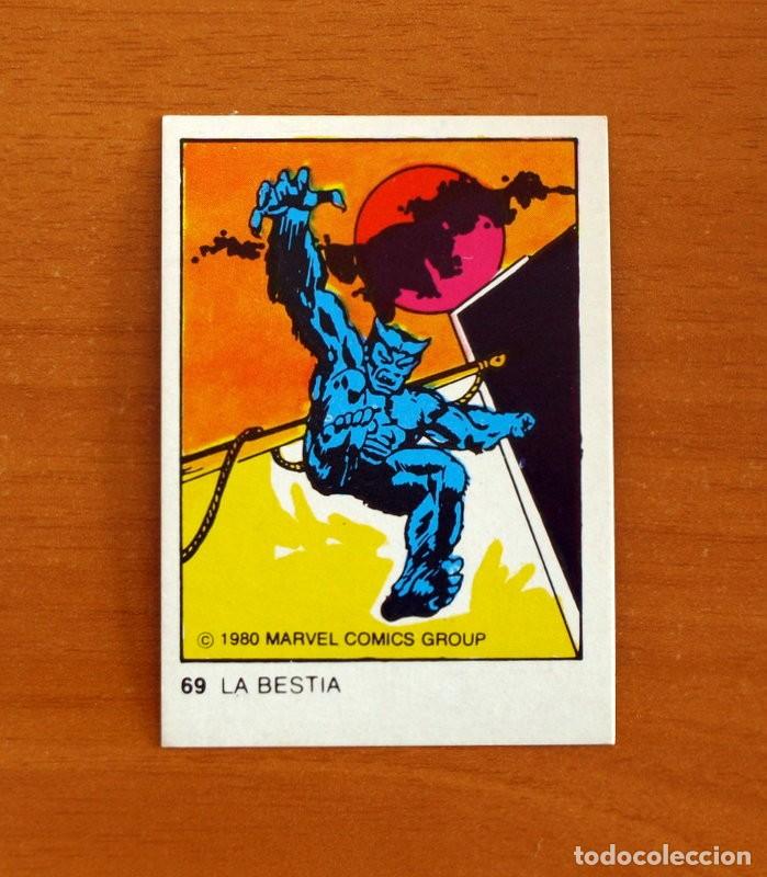 Coleccionismo Cromos antiguos: Superh&eacute;roes - N&ordm; 69, La Bestia - Marvel 1980 Comics Group - Chocolates Terrabusi - Nunca pegado
