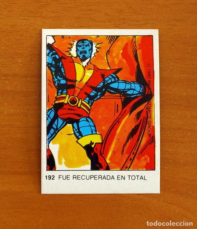 Coleccionismo Cromos antiguos: Superh&eacute;roes - N&ordm; 192 Coloso - Marvel 1980 Comics Group - Chocolates Terrabusi - Nunca pegado