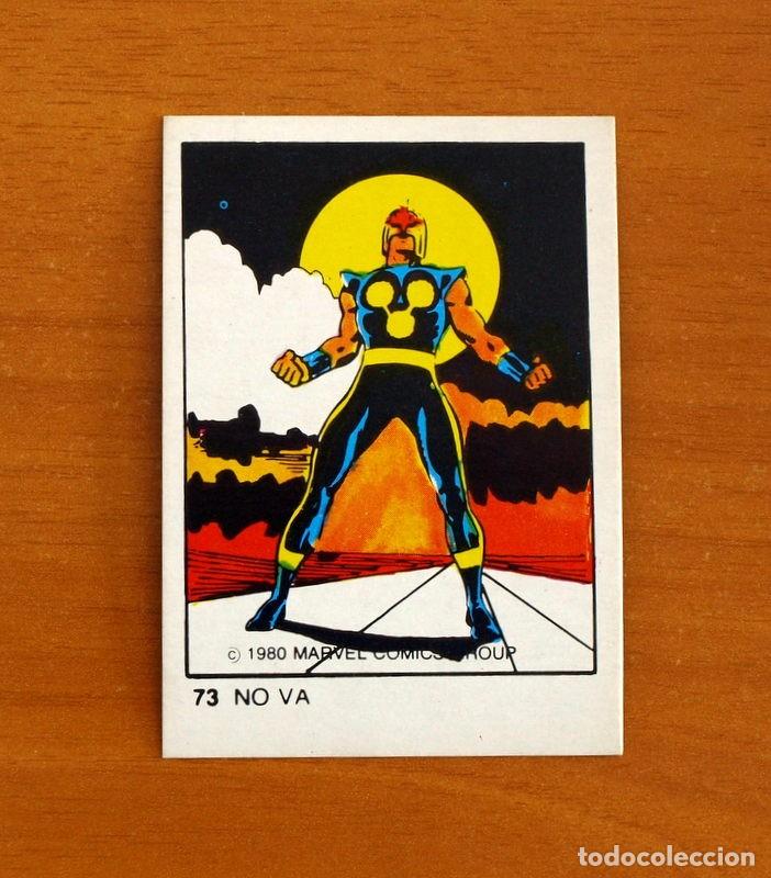 Coleccionismo Cromos antiguos: Superh&eacute;roes - N&ordm; 73, No Va - Marvel 1980 Comics Group - Chocolates Terrabusi - Nunca pegado