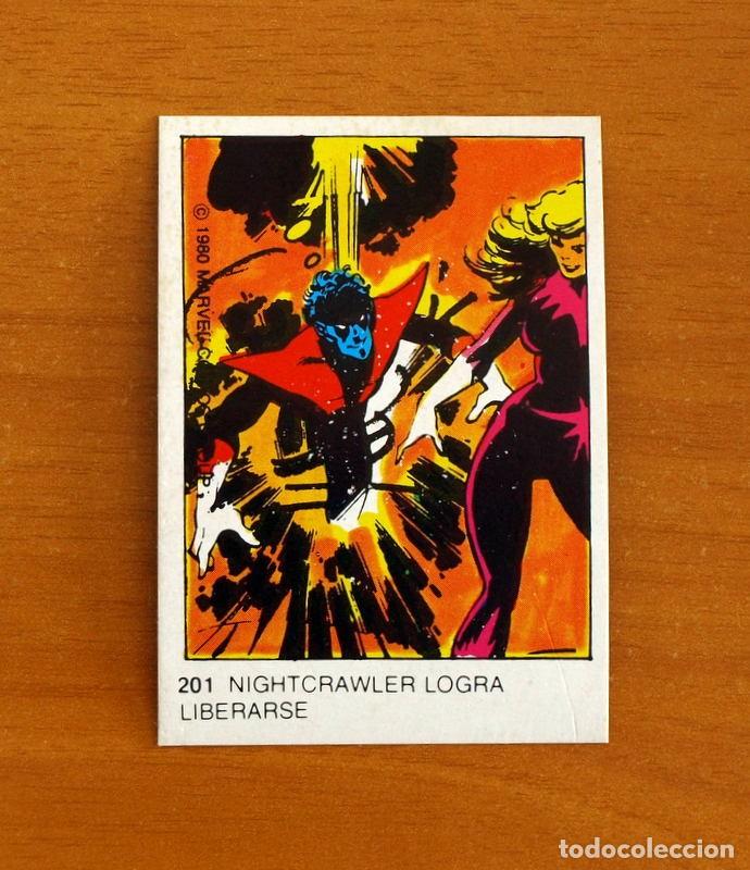 Coleccionismo Cromos antiguos: Superh&eacute;roes - N&ordm; 201 Nightcrawler - Marvel 1980 Comics Group - Chocolates Terrabusi - Nunca pegado