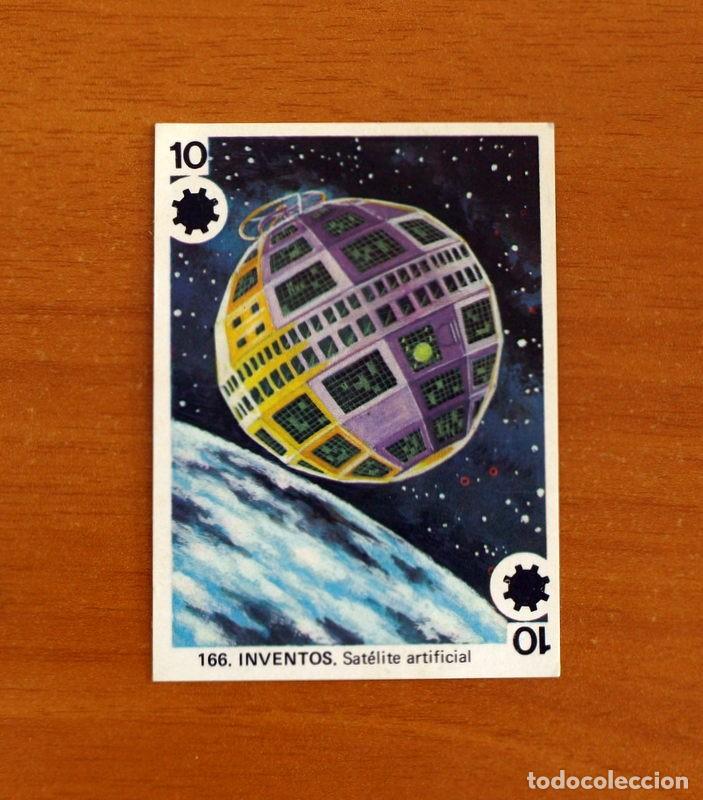Coleccionismo Cromos antiguos: Juegos de Familia - N&ordm; 166 Inventos. Sat&eacute;lite Artificial - Editorial Maga A&ntilde;o 1978 - Nunca pegado