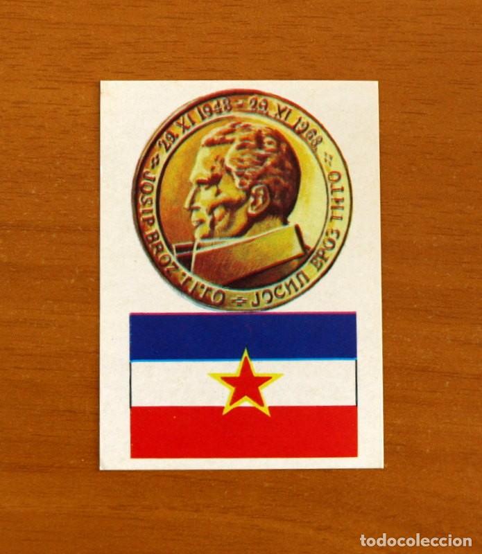 Coleccionismo Cromos antiguos: Juegos de Familia - N&ordm; 269 Yugoslavia Dinara - Bandera-Moneda -Editorial Maga A&ntilde;o 1978 -Nunca pegado
