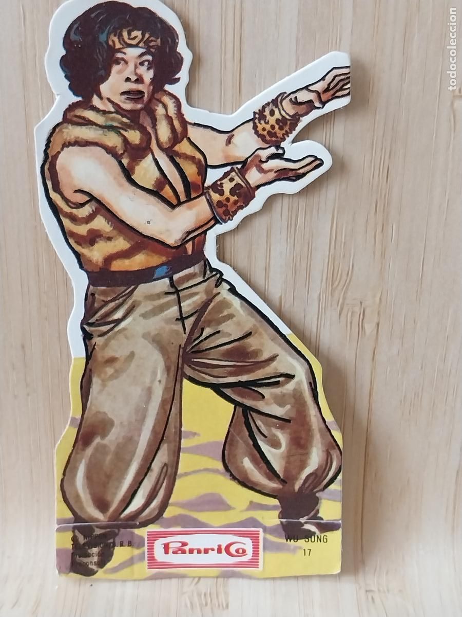 Coleccionismo Cromos antiguos: PANRICO FRONTERA AZUL CROMO WU SUNG 17 ORIGINAL A&Ntilde;O 1978 9CMS ALTO