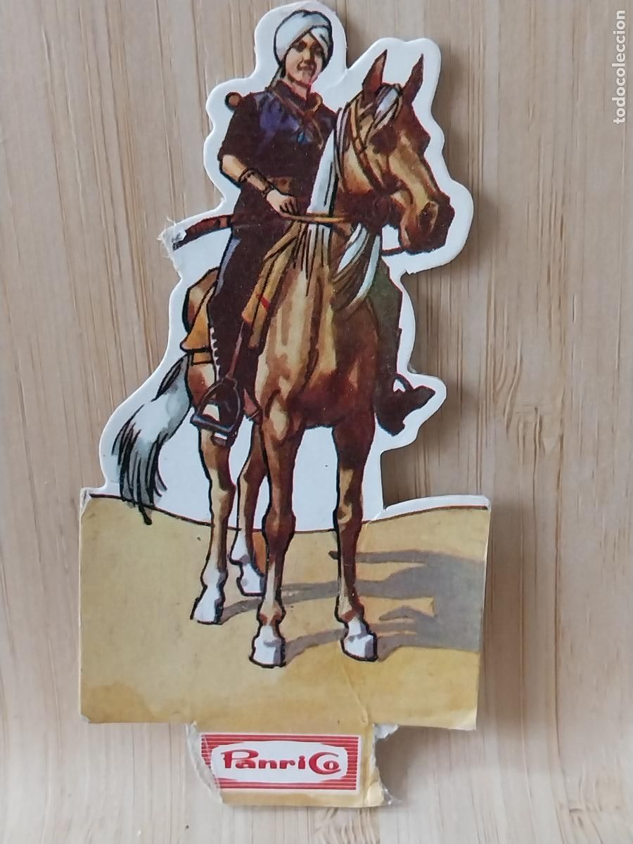 Coleccionismo Cromos antiguos: PANRICO FRONTERA AZUL CROMO 4 HU SAN NIANG ORIGINAL A&Ntilde;O 1978 9CMS ALTO DESPERFECTO