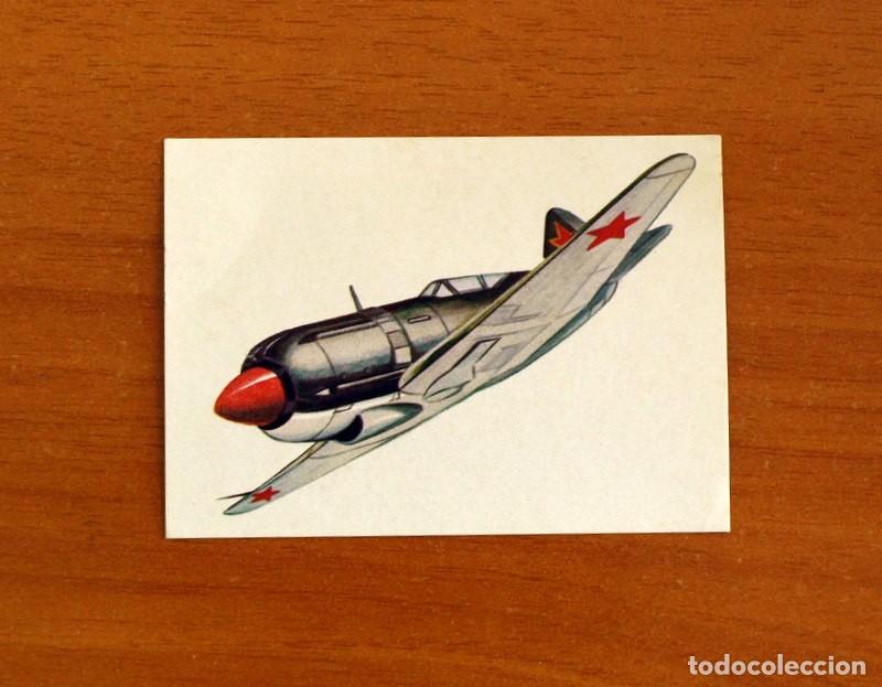 Coleccionismo Cromos antiguos: Hechos y soldados del Siglo XX - N&ordm; 157 Avi&oacute;n Mig-5 URSS - Editorial Maga 1979 -Nunca pegado