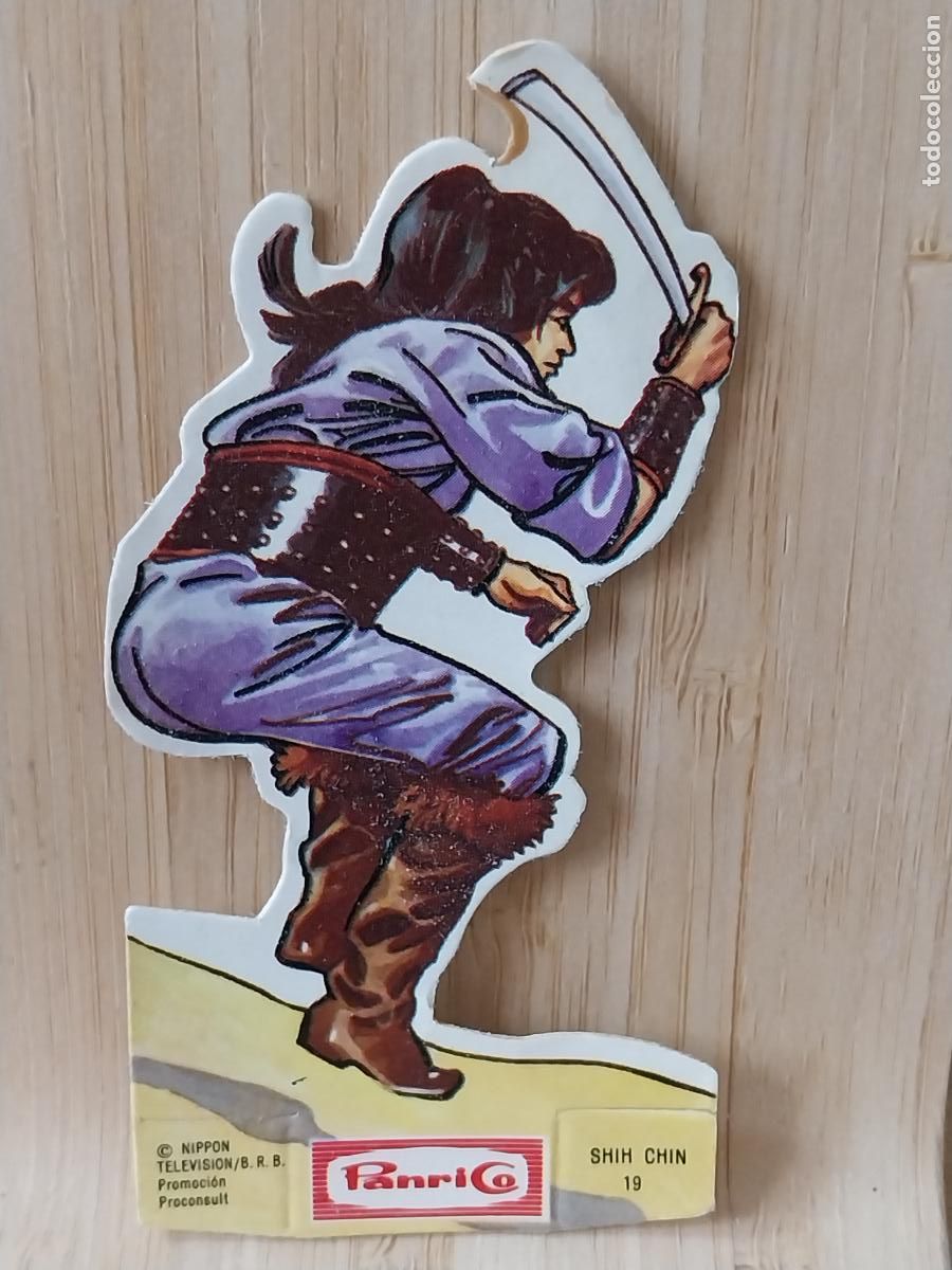 Coleccionismo Cromos antiguos: PANRICO FRONTERA AZUL CROMO 19 SHIH CHIN ORIGINAL A&Ntilde;O 1978 9CMS ALTO