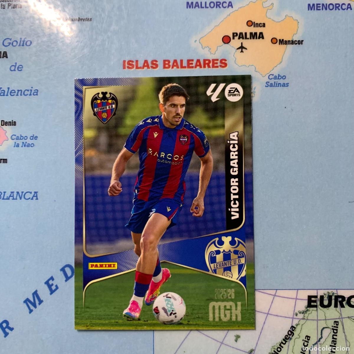 Coleccionismo Cromos antiguos: V&iacute;ctor Garc&iacute;a n&uacute;mero 208 del Levante megacracks 25-26 2025-2026