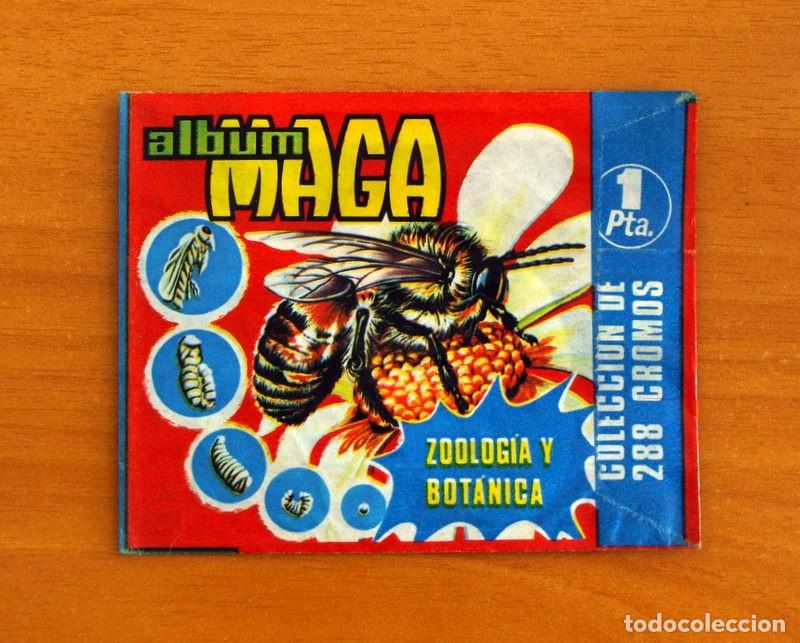 Coleccionismo Cromos antiguos: Sobre de cromos sin abrir - Zoologia y Bot&aacute;nica - Editorial Maga 1969