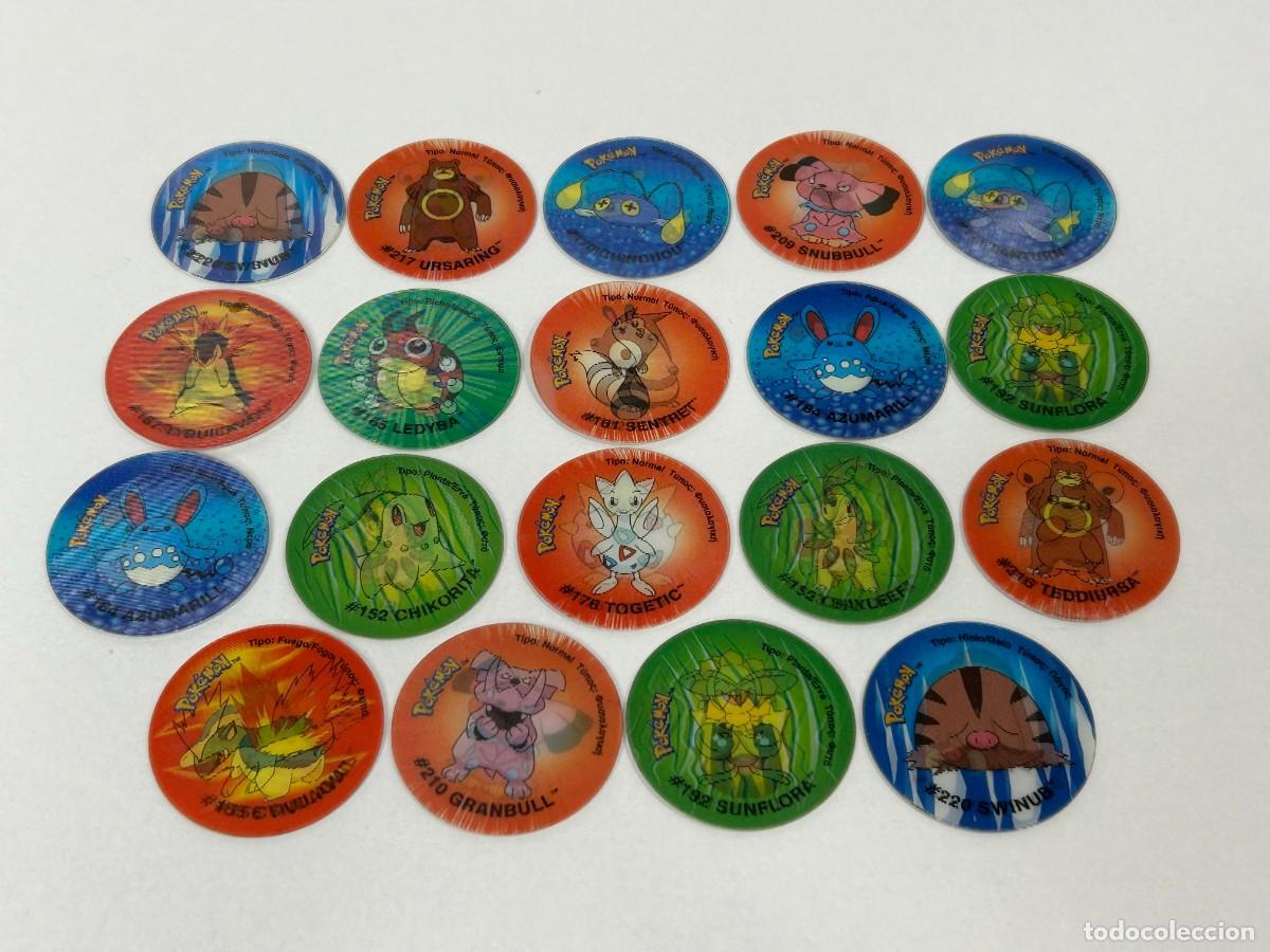 Coleccionismo Cromos antiguos: LOTE 19 TAZOS POKEMON TAZO 3 2001