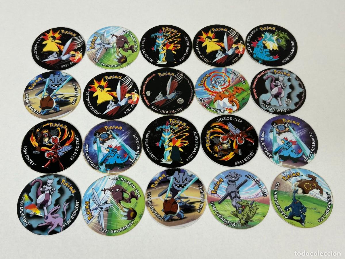Coleccionismo Cromos antiguos: LOTE 20 TAZOS POKEMON TAZOS LEAGUE 2002 N&ordm;2