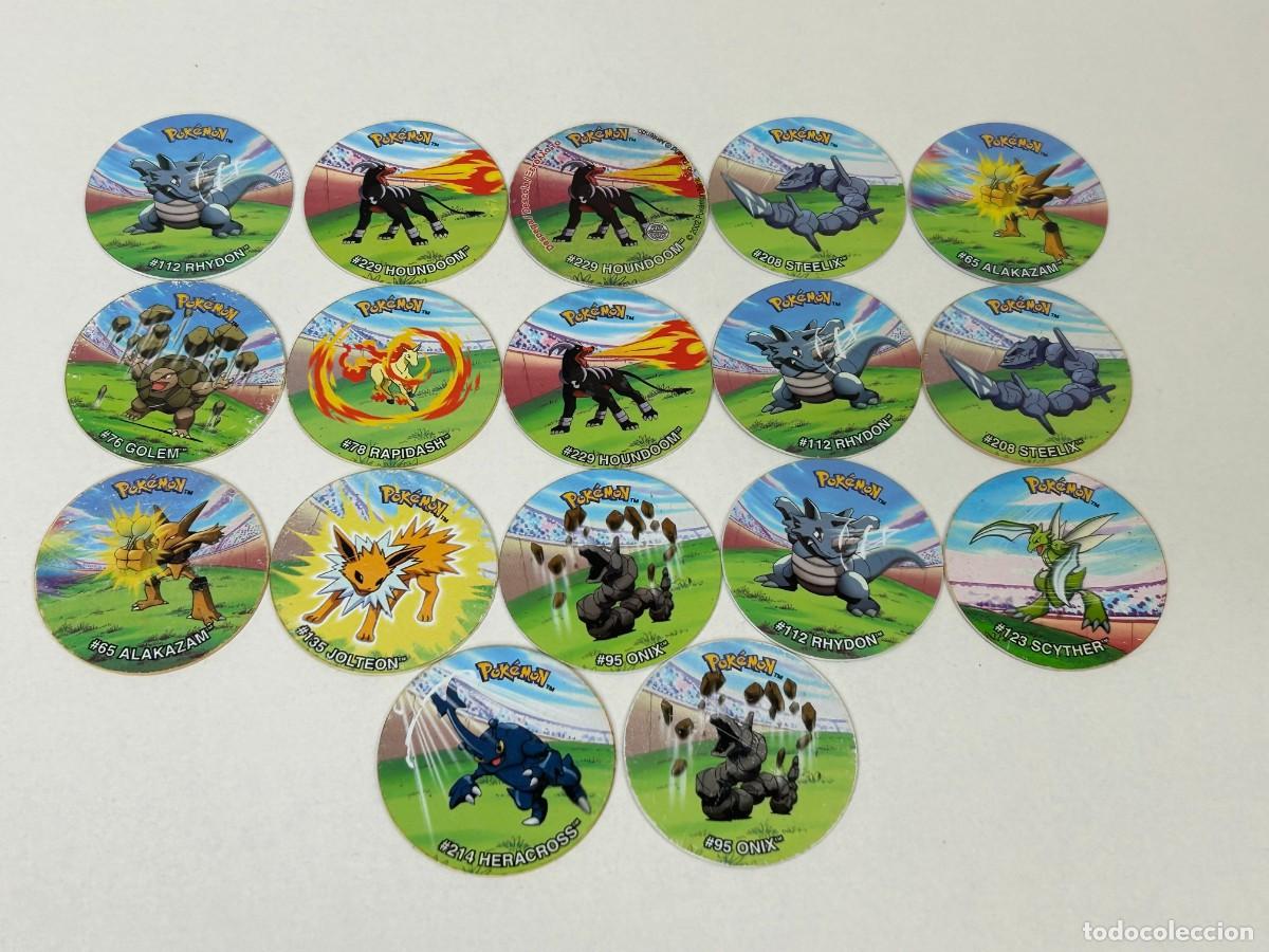 Coleccionismo Cromos antiguos: LOTE 33 TAZOS POKEMON TAZOS LEAGUE 2002 N&ordm;4