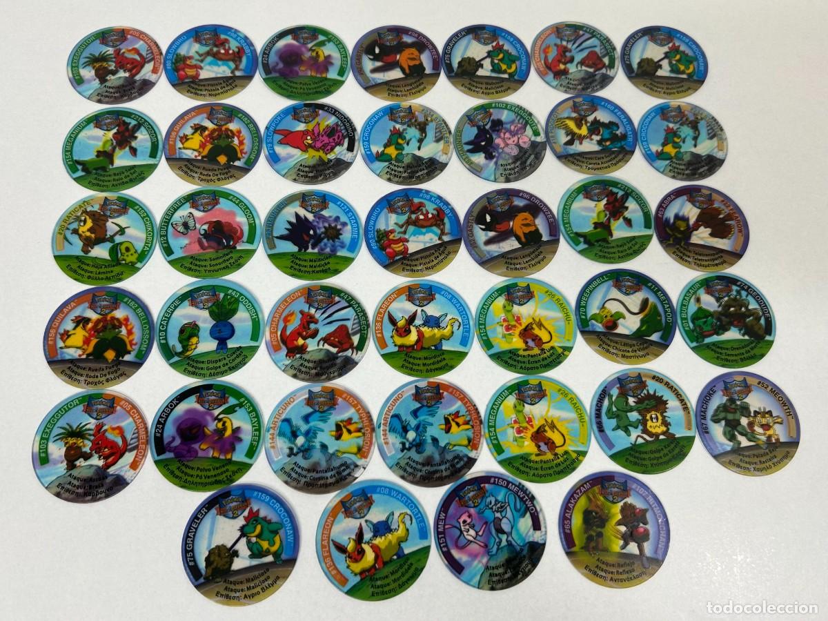 Collectionnisme Cartes &agrave; collectionner anciennes: LOTE 39 TAZOS POKEMON TAZOS LEAGUE 2 2002