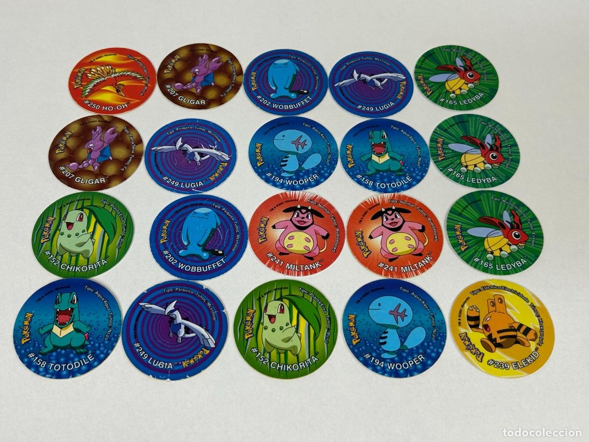 Coleccionismo Cromos antiguos: LOTE 20 TAZOS POKEMON GIGAN TAZO 2001