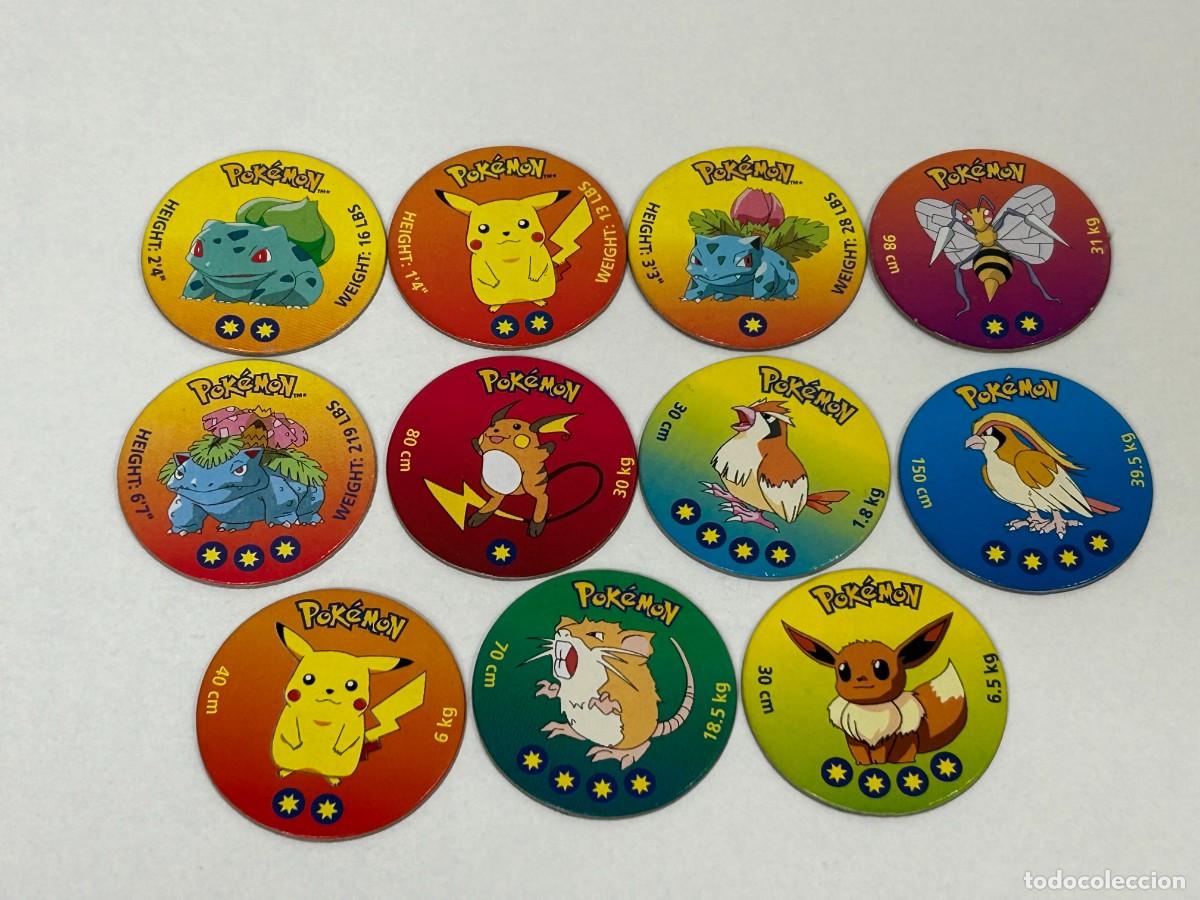 Coleccionismo Cromos antiguos: LOTE 11 TAZOS POKEMON