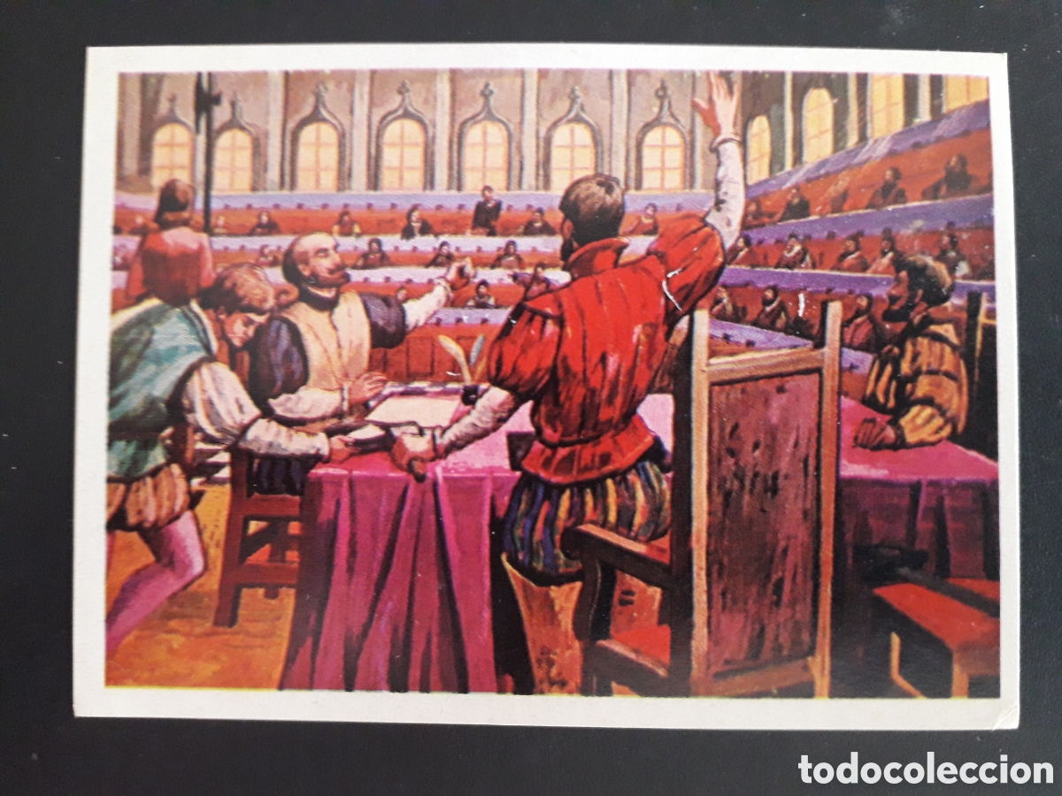 Coleccionismo Cromos antiguos: HISTORIA DE ESPA&Ntilde;A, N&deg; 102 CHOCOLATES LAS COMAS, RUIZ ROMERO 1974 SIN PEGAR. PEDIDO M&Iacute;NIMO 3&euro;