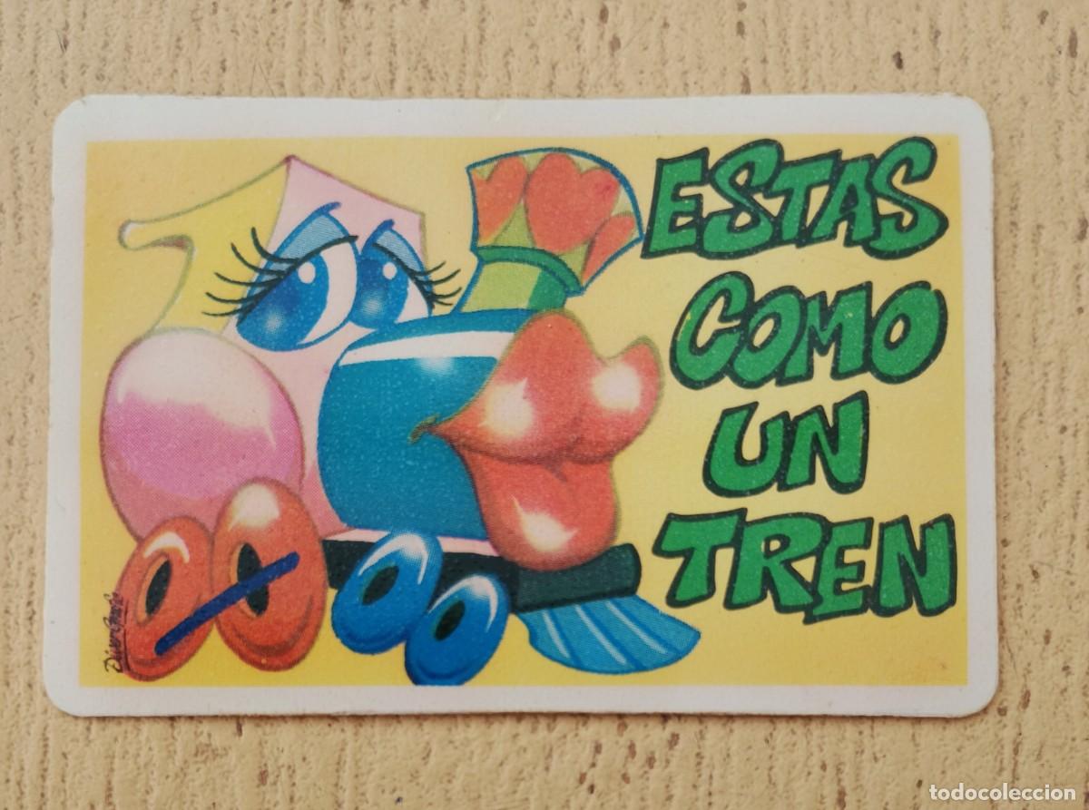 Coleccionismo Cromos antiguos: Cromo Bollycao Pegui Tarjeta Est&aacute;s Como un Tren