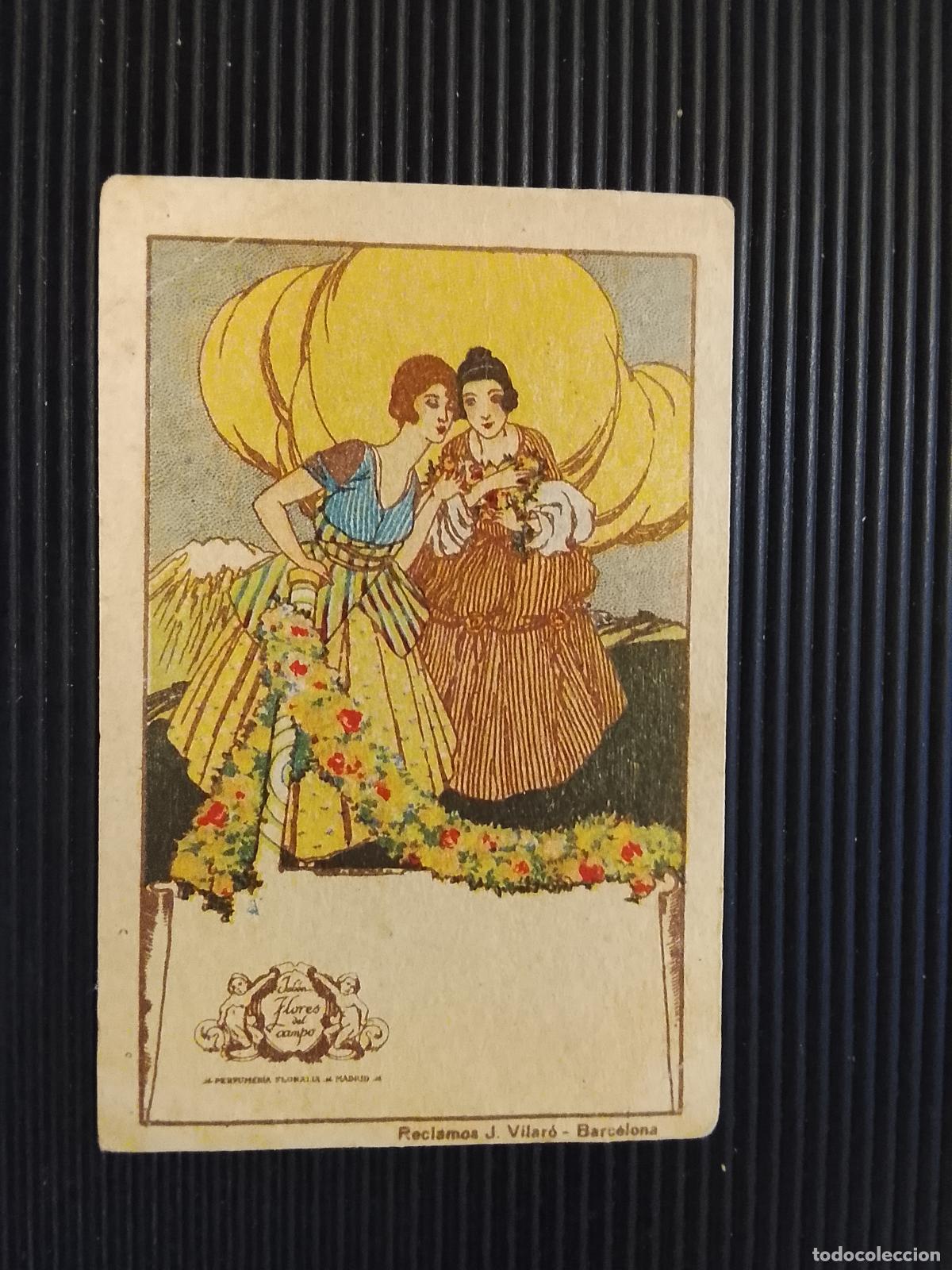 Coleccionismo Cromos antiguos: JABON FLORES DEL CAMPO - BASAR DE CAL&Ccedil;AT LA CAMELIA , BADALONA - CROMO ANTIGUO -(K-15.255)