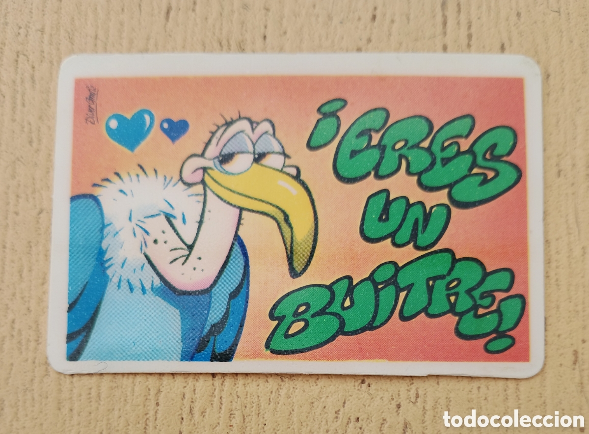 Coleccionismo Cromos antiguos: Cromo Bollycao Pegui Tarjeta &iexcl; Eres un Buitre!