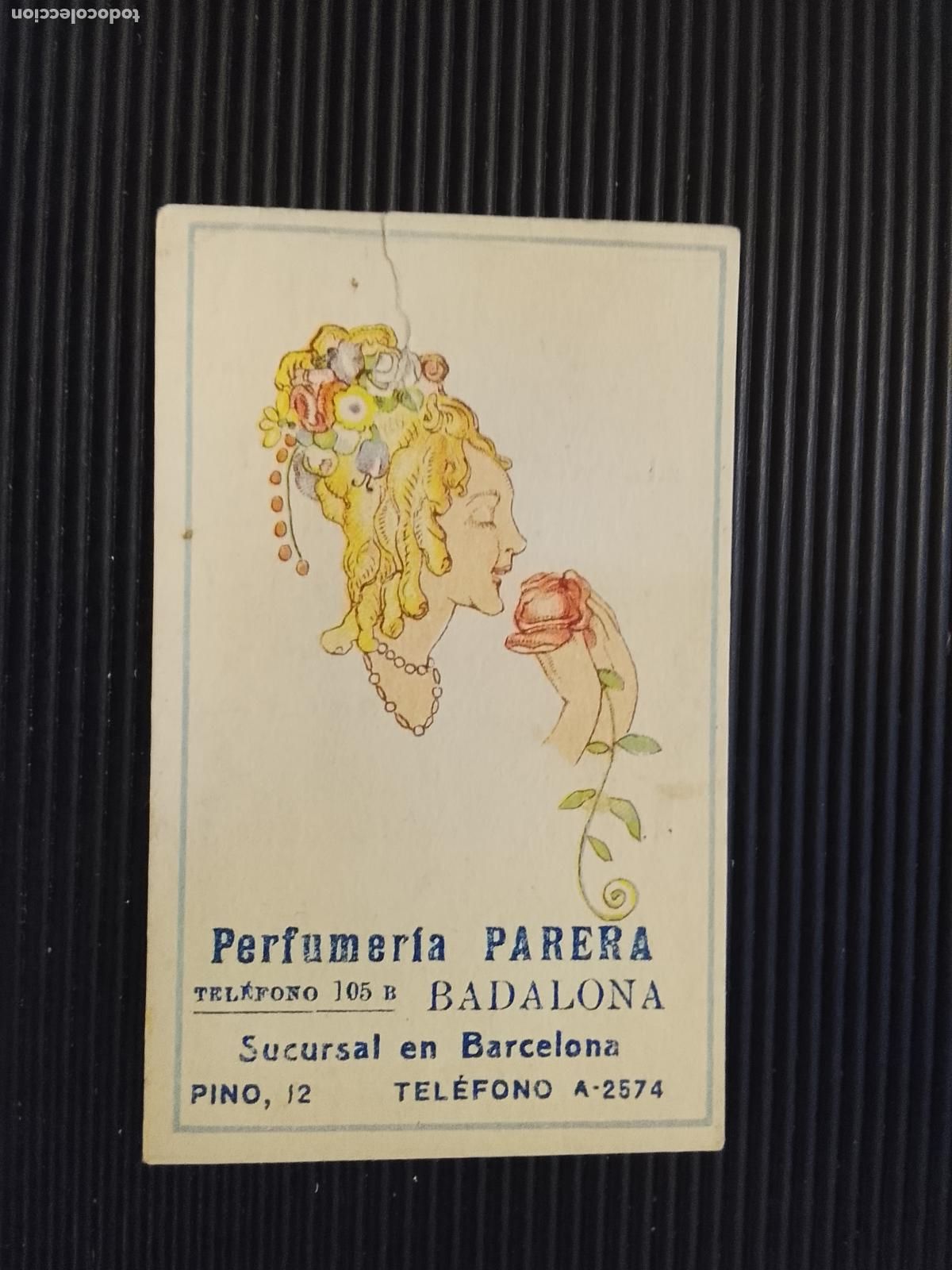 Coleccionismo Cromos antiguos: BADALONA - PERFUMERIA PARERA - CROMO ANTIGUO -(K-15.255)