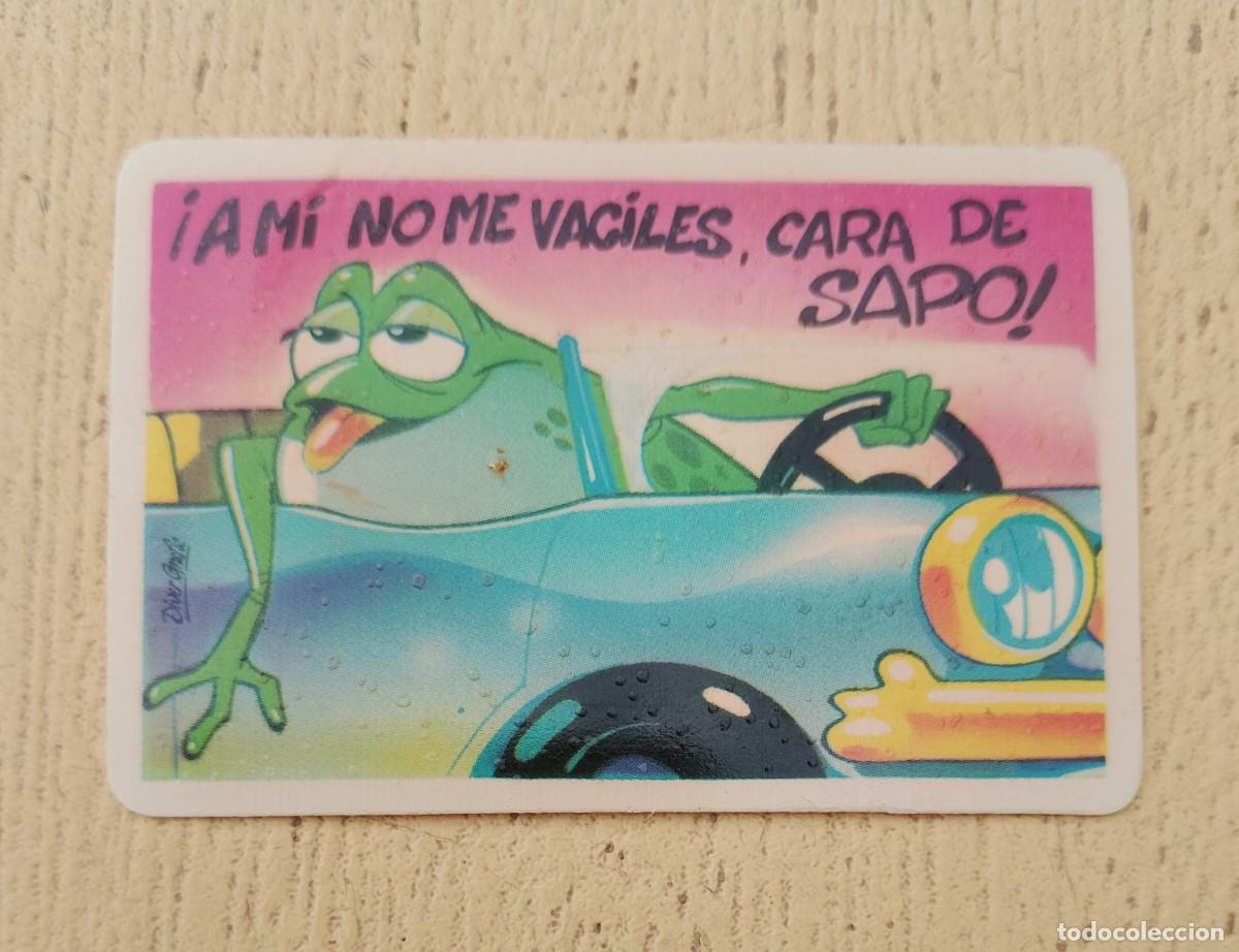 Coleccionismo Cromos antiguos: Cromo Bollycao Pegui Tarjeta &iexcl; A m&iacute; no me Vaciles, Cara Sapo!