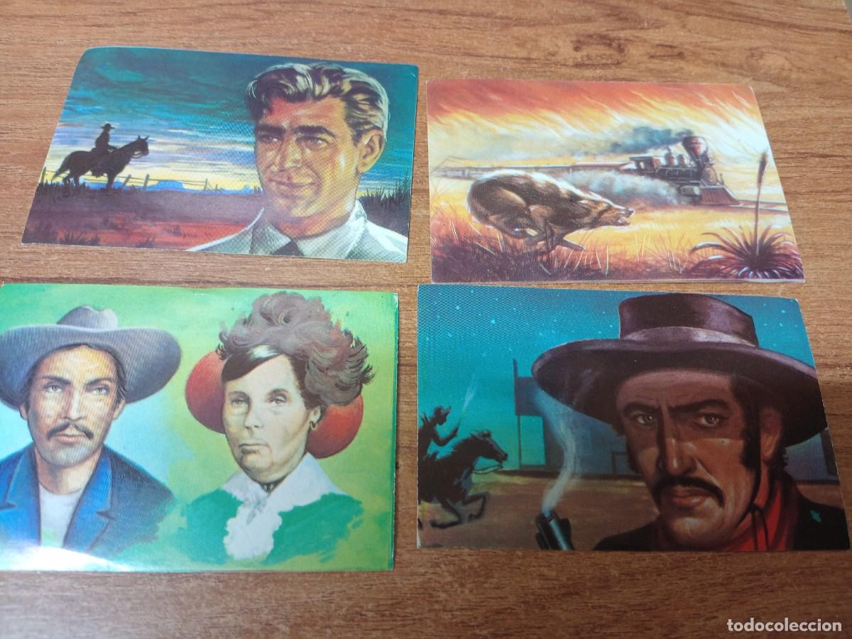 Coleccionismo Cromos antiguos: EL VIEJO OESTE - LOTE DE 4 CROMOS