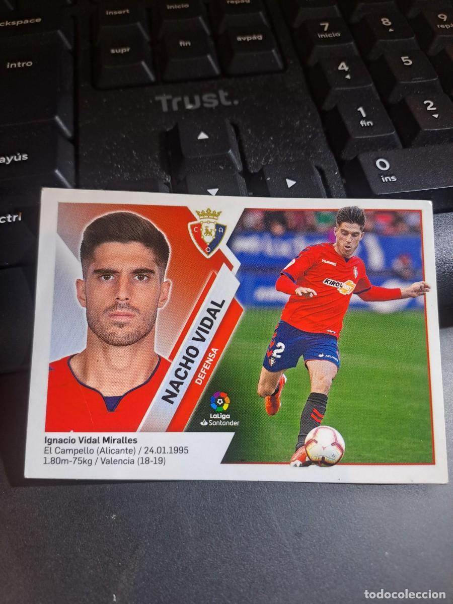 Coleccionismo Cromos antiguos: CROMO NACHO VIDAL 3 OSASUNA LIGA 2019 2020 19 20 ESTE PANINI NUNCA PEGADO