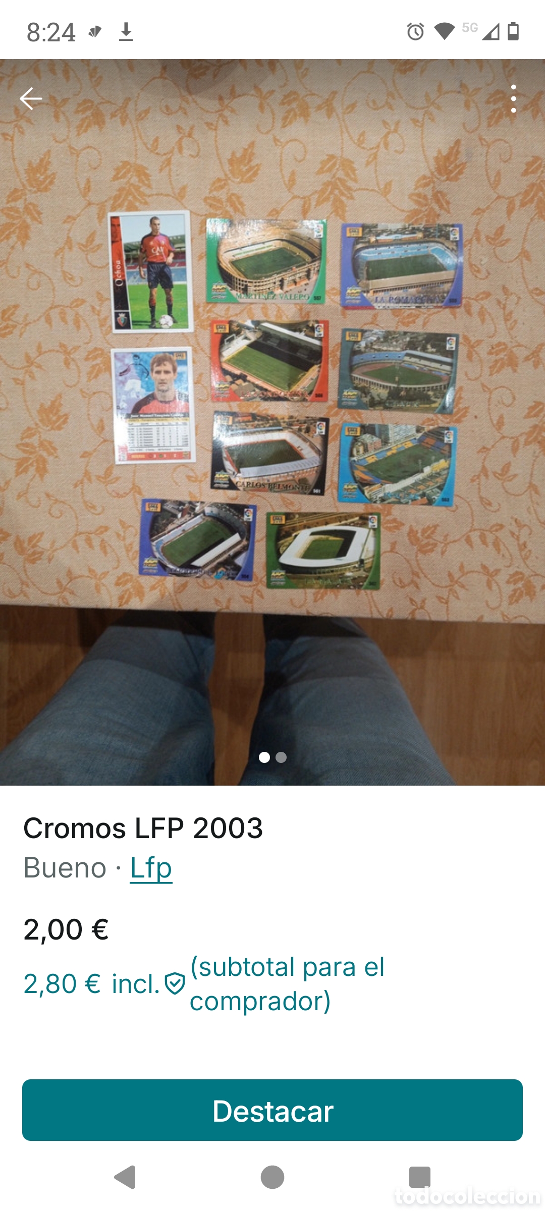 Coleccionismo cromos antiguos: Cromos de la liga LFP 2003 - Foto 2
