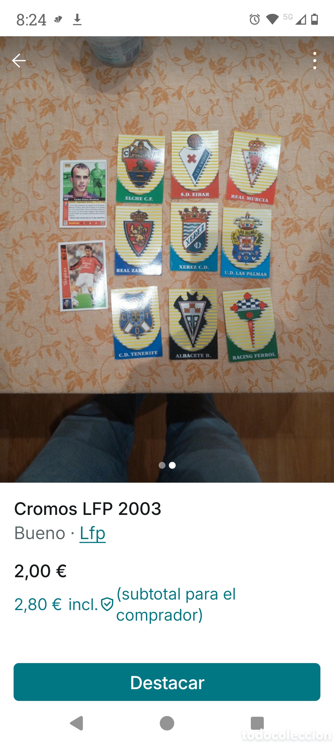 Coleccionismo Cromos antiguos: Cromos de la liga LFP 2003
