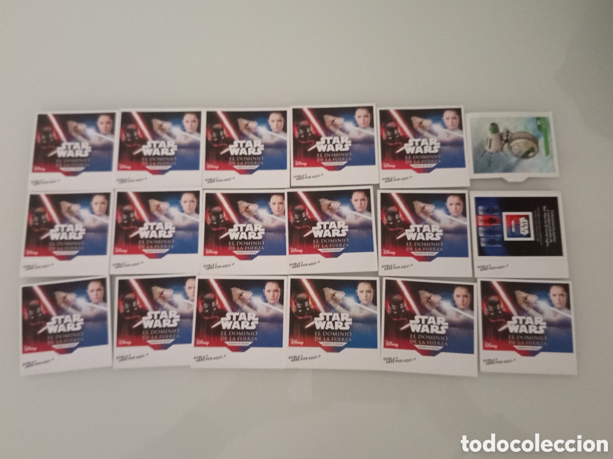 Coleccionismo Cromos antiguos: ❇️ SET LOTE 18 SOBRES STAR WARS EL DOMINIO DE LA FUERZA CARREFOUR ❇️