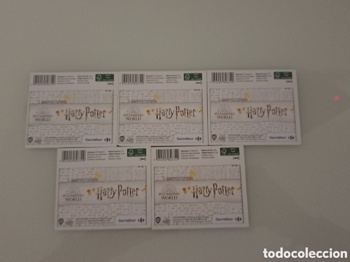 Coleccionismo Cromos antiguos: ❇️ SET LOTE SOBRES HARRY POTTER CARREFOUR ❇️