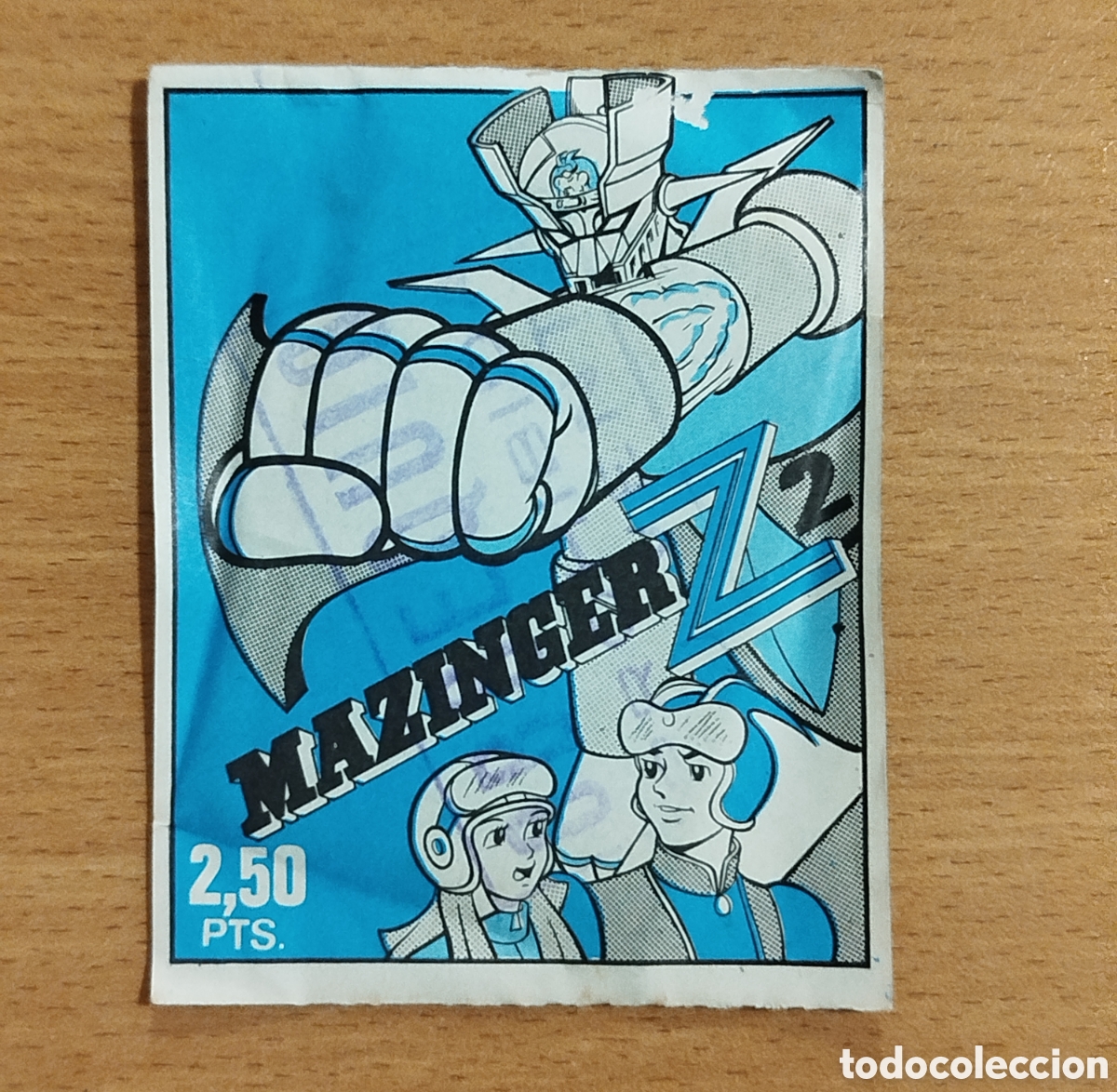 Coleccionismo Cromos antiguos: 1978 FHER SOBRE DE CROMOS CERRADO SIN ABRIR MAZINGER Z 2