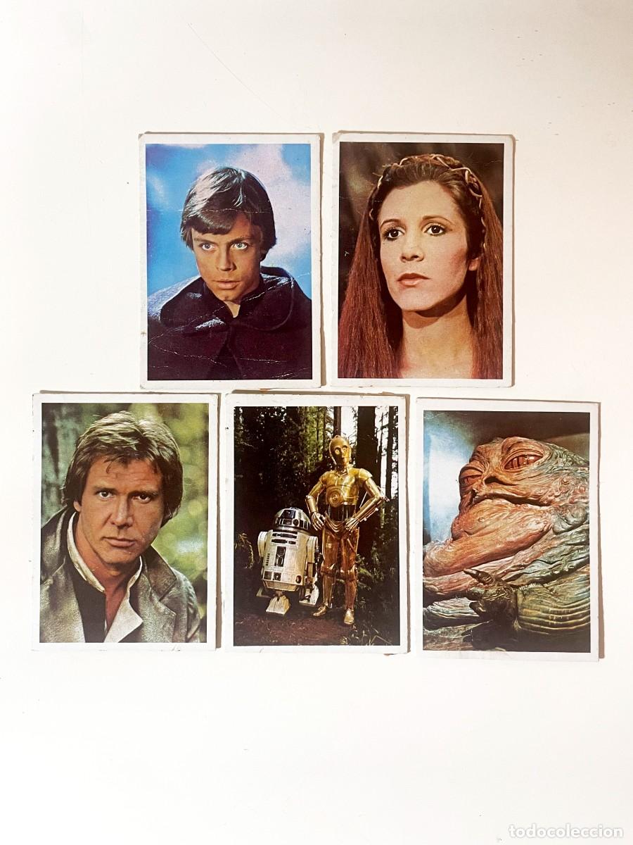 Coleccionismo Cromos antiguos: Lote 5 cromos El retorno del Jedi (1983) - Recuperados