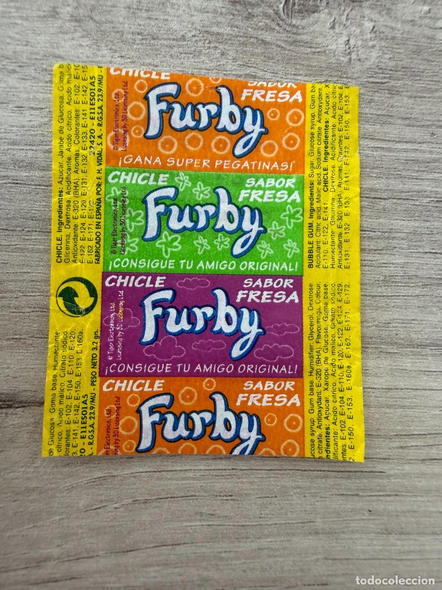 Coleccionismo Cromos antiguos: Envoltorio chicle Furby de fresa - Vidal