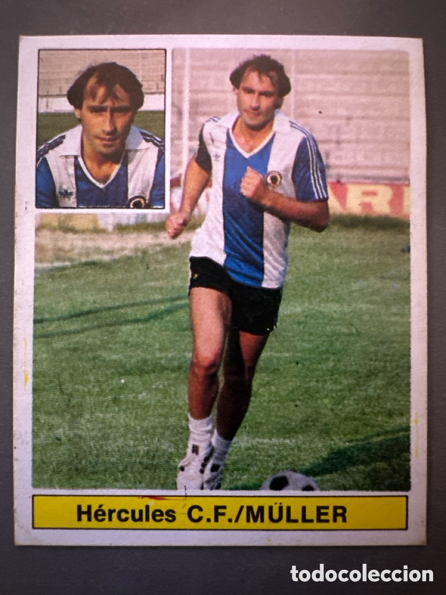 Coleccionismo Cromos antiguos: CROMO LIGA ESTE 81 82 MULLER FICHAJE 28 BIS VARIANTE TRASERA DIF&Iacute;CIL. DESPEGADO