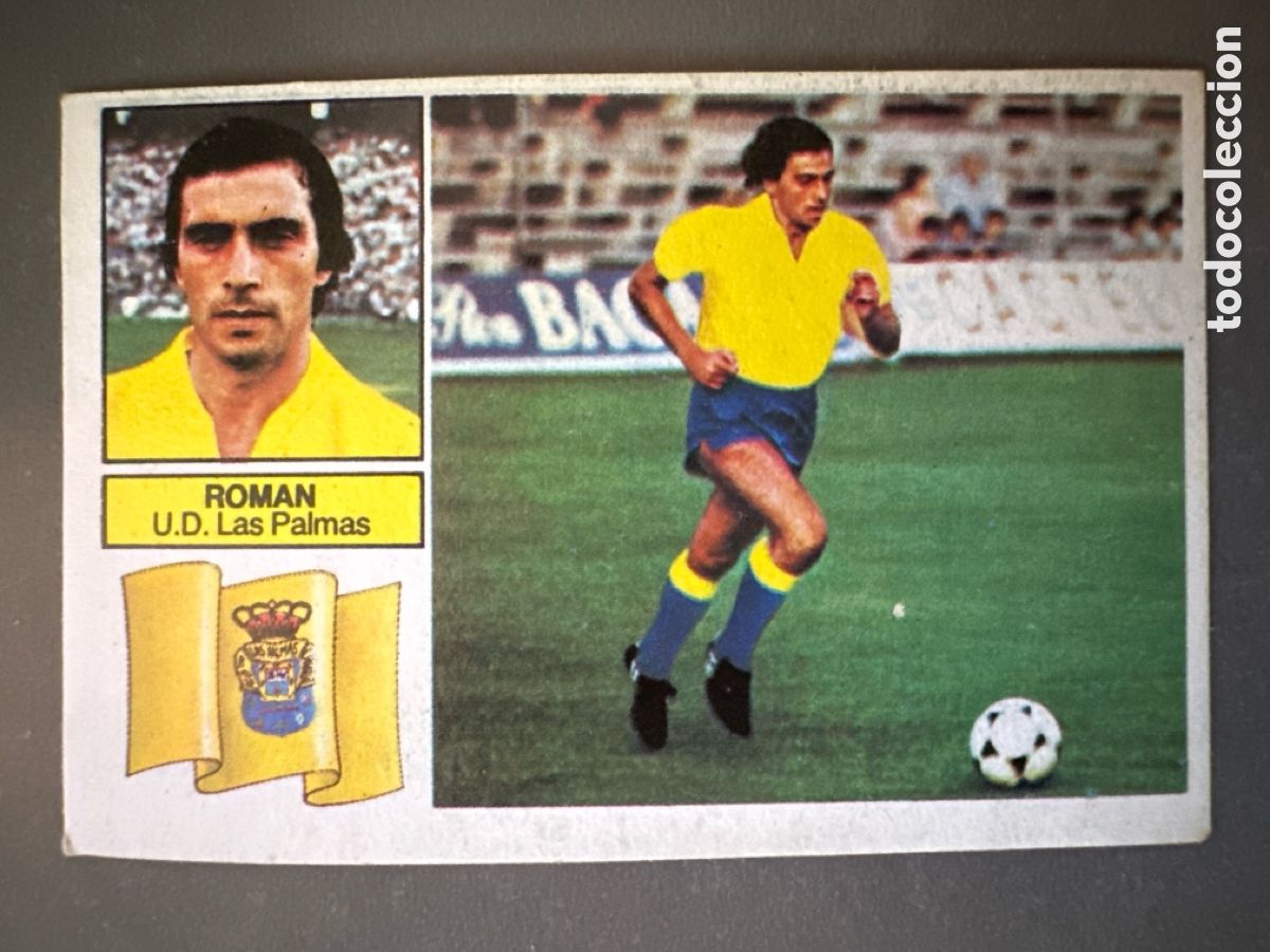 Coleccionismo Cromos antiguos: CROMO LIGA ESTE 82 83 ROM&Aacute;N VERSI&Oacute;N LAS PALMAS. DESPEGADO