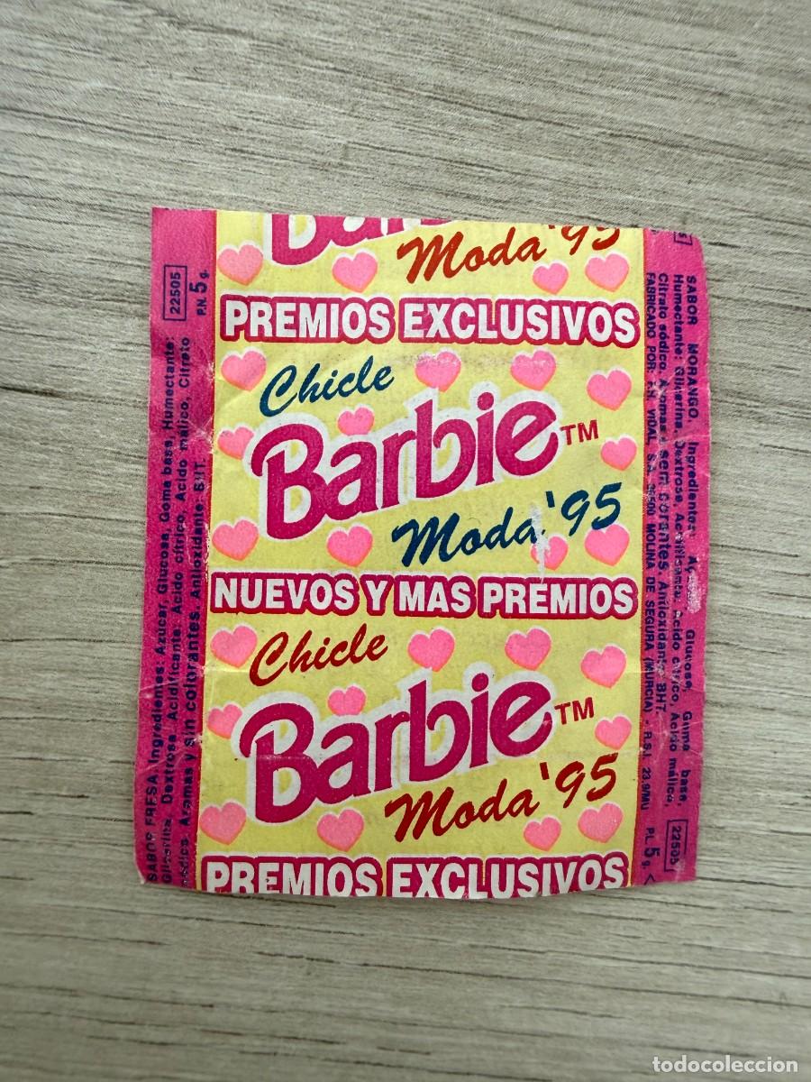 Coleccionismo Cromos antiguos: Envoltorio chicle Barbie Moda 95
