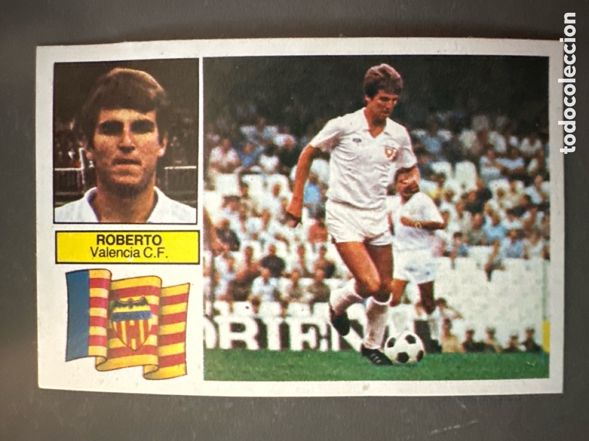 Coleccionismo Cromos antiguos: CROMO LIGA ESTE 82 83 ROBERTO VALENCIA VERSI&Oacute;N. DESPEGADO