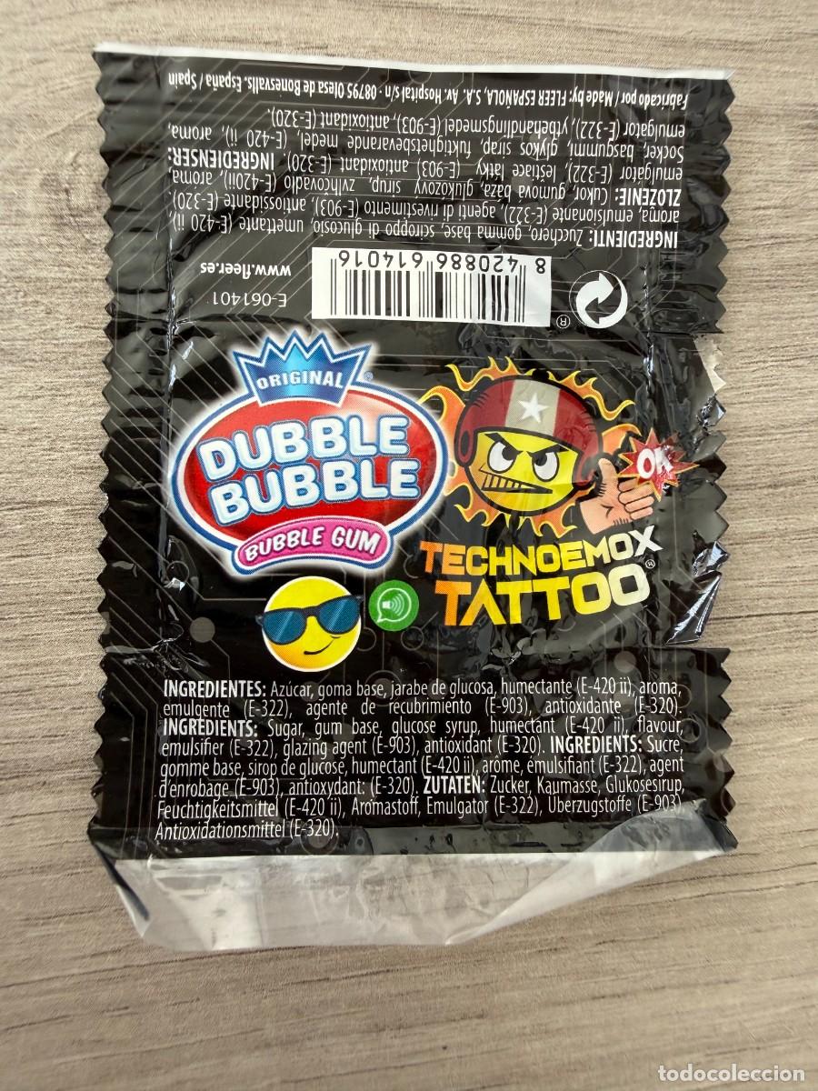 Coleccionismo Cromos antiguos: Envoltorio chicle Technoemox de Dubble Bubble