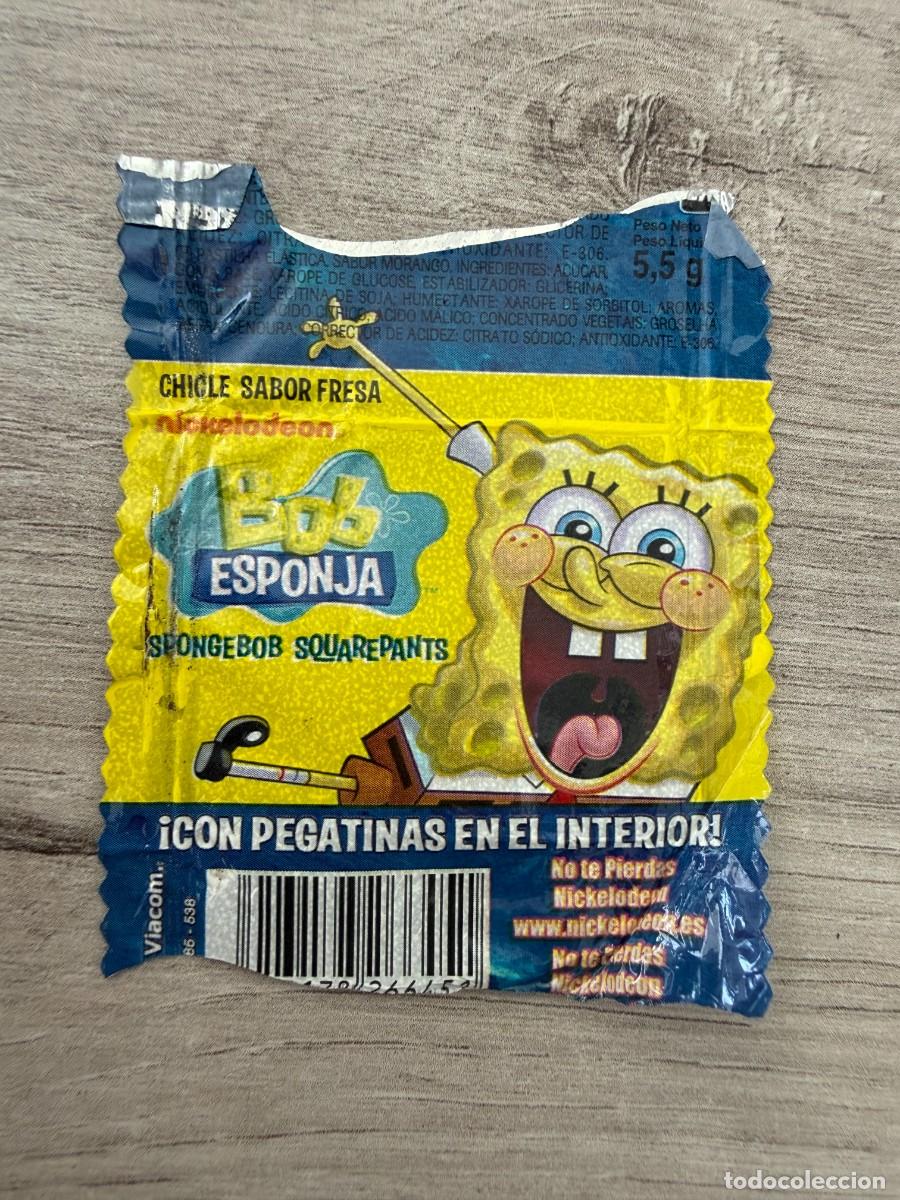 Coleccionismo Cromos antiguos: 3 envoltorios distintos chicles Bob Esponja
